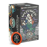 Bones Coffee Company Flavored Coffee Bones Cups Salty Siren Caramel Chocolate | 12ct Single-Serve Coffee Pods Compatible with Keurig 1.0 & 2.0 Keurig