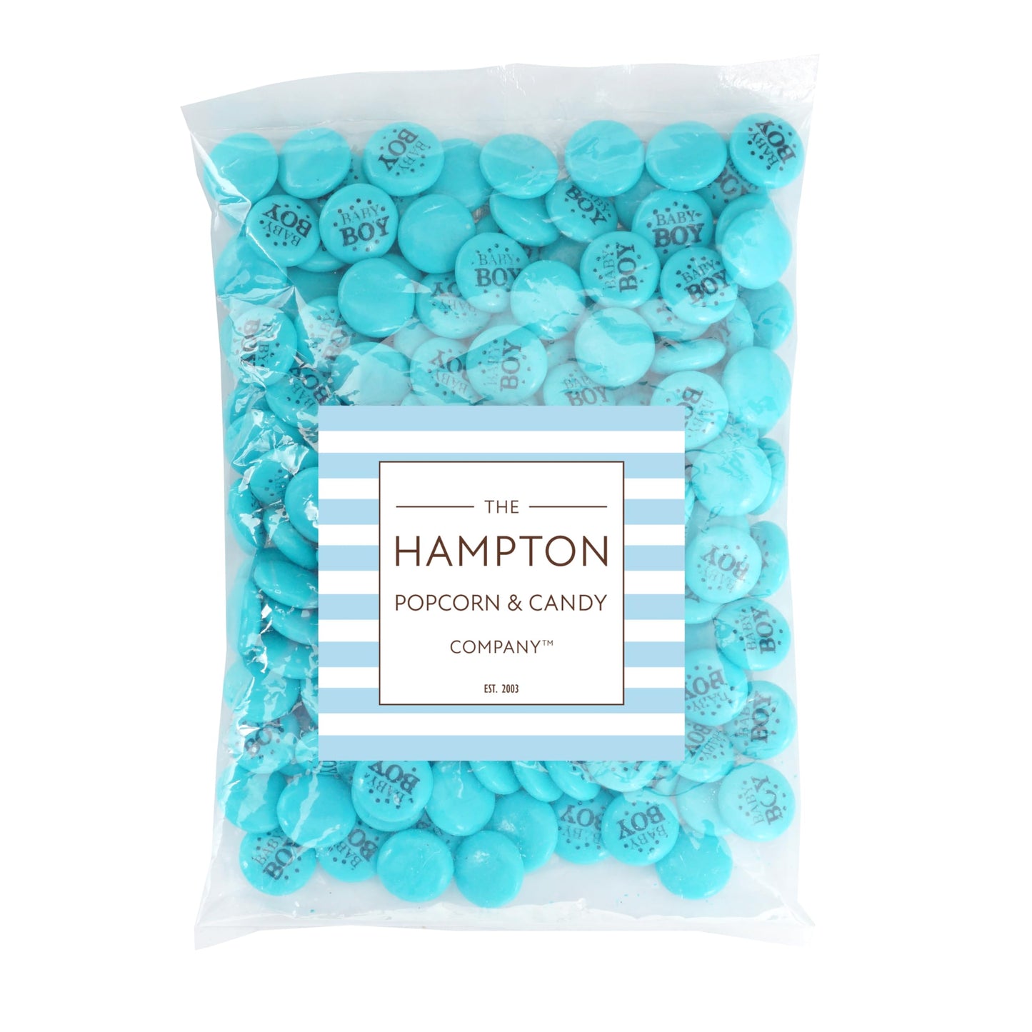 Baby Boy Blue Candy Gum Buttons, 2 Pound Bag (Approx. 180 Pieces), Boy Baby Shower Candy, Baby Themed Candies, Blue Candy For Baby Shower