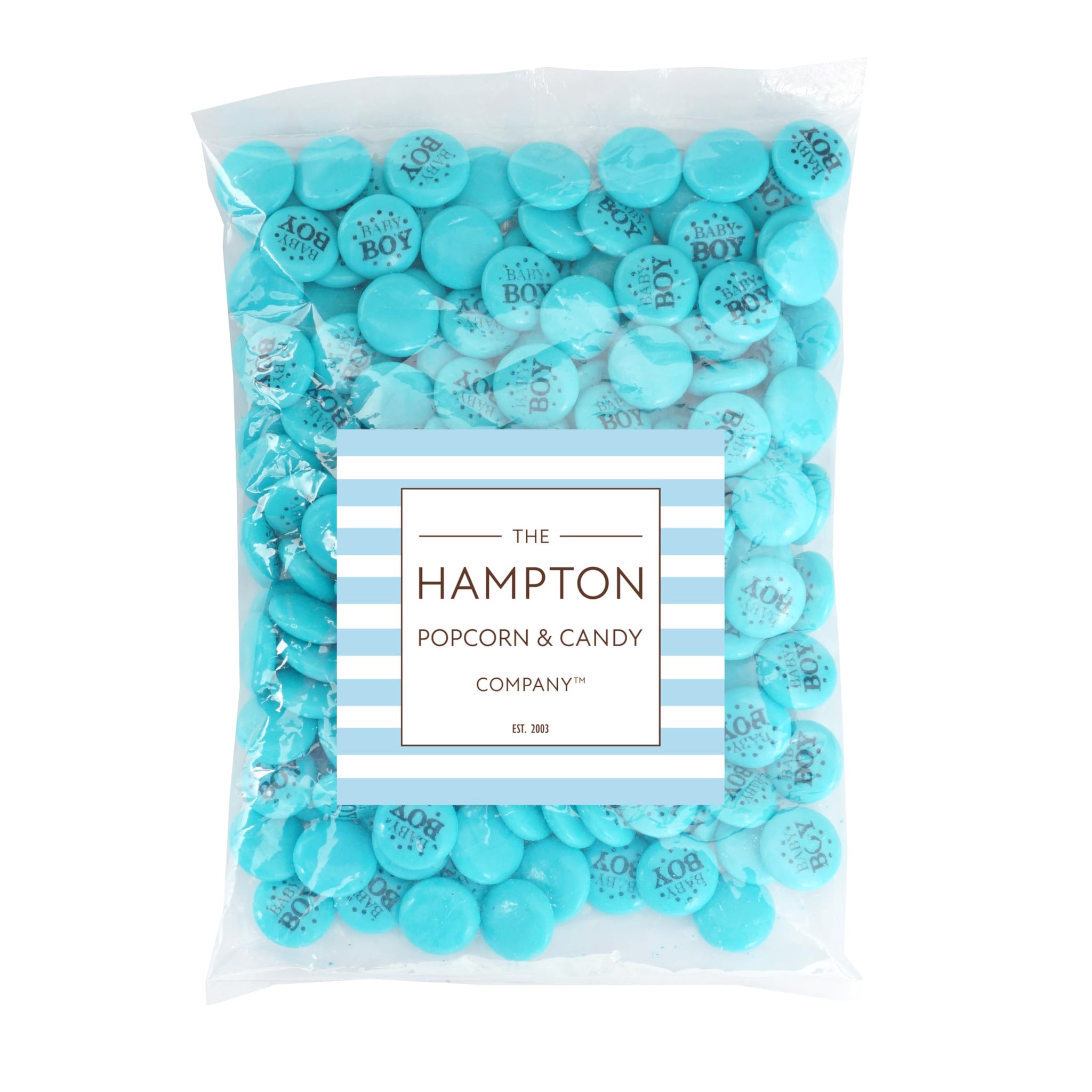 Baby Boy Blue Candy Gum Buttons, 2 Pound Bag (Approx. 180 Pieces), Boy Baby Shower Candy, Baby Themed Candies, Blue Candy For Baby Shower