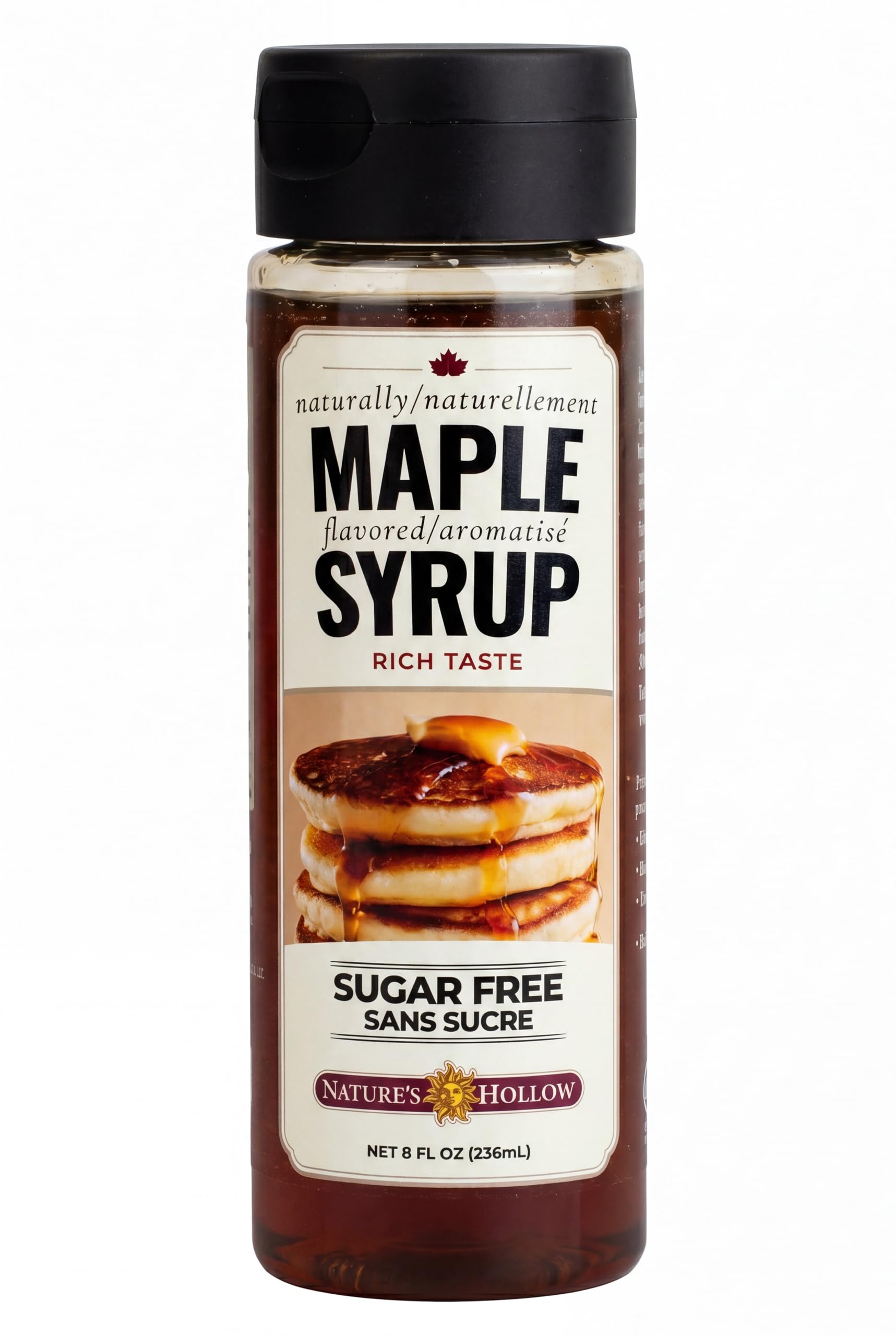 NATURES HOLLOW Sugar Free Maple Syrup, 8.5 OZ