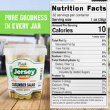 Jersey Pickles - Cucumber Salad (Quart) - Fresh, Keto-Friendly, and Perfect for Snacks, Sandwiches, or Salads - The perfect Pickle Jars Cornichon