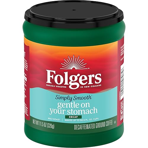 Folgers Simply Smooth Decaf Coffee, 11.5 Ounce