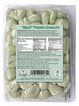 Mantova Cara Mamma Basil Potato Gnocchi (1 lb. Packs - Pack of 6) Imported from Italy
