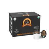 Alex’s Low Acid Organic Coffee | Created to Limit Heartburn, Acid Reflux & Stomach Irritation | French Roast | Pack of 12 K-Cups