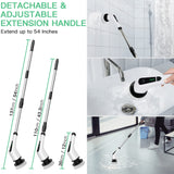 Electric Spin Scrubber Cordless Bath Tub Power Scrubber Bathroom Cordless Cleaning Brush with 7 Replaceable Drill Brush Heads Shower Cleaning