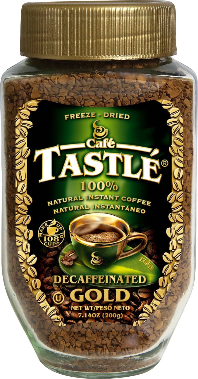 Cafe Tastle Decaffeinated Freeze Dried Instant Coffee, 7.14 Ounce