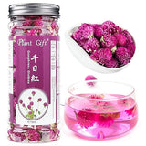 Plant Gift Dried Gomphrena globosa Flower, Natural Globe Amaranth Flower Blooming Flower Tea Natural Royal Scented Tea Gomphrena Rose Tea, Globe