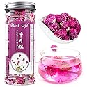 Plant Gift Dried Gomphrena globosa Flower, Natural Globe Amaranth Flower Blooming Flower Tea Natural Royal Scented Tea Gomphrena Rose Tea, Globe