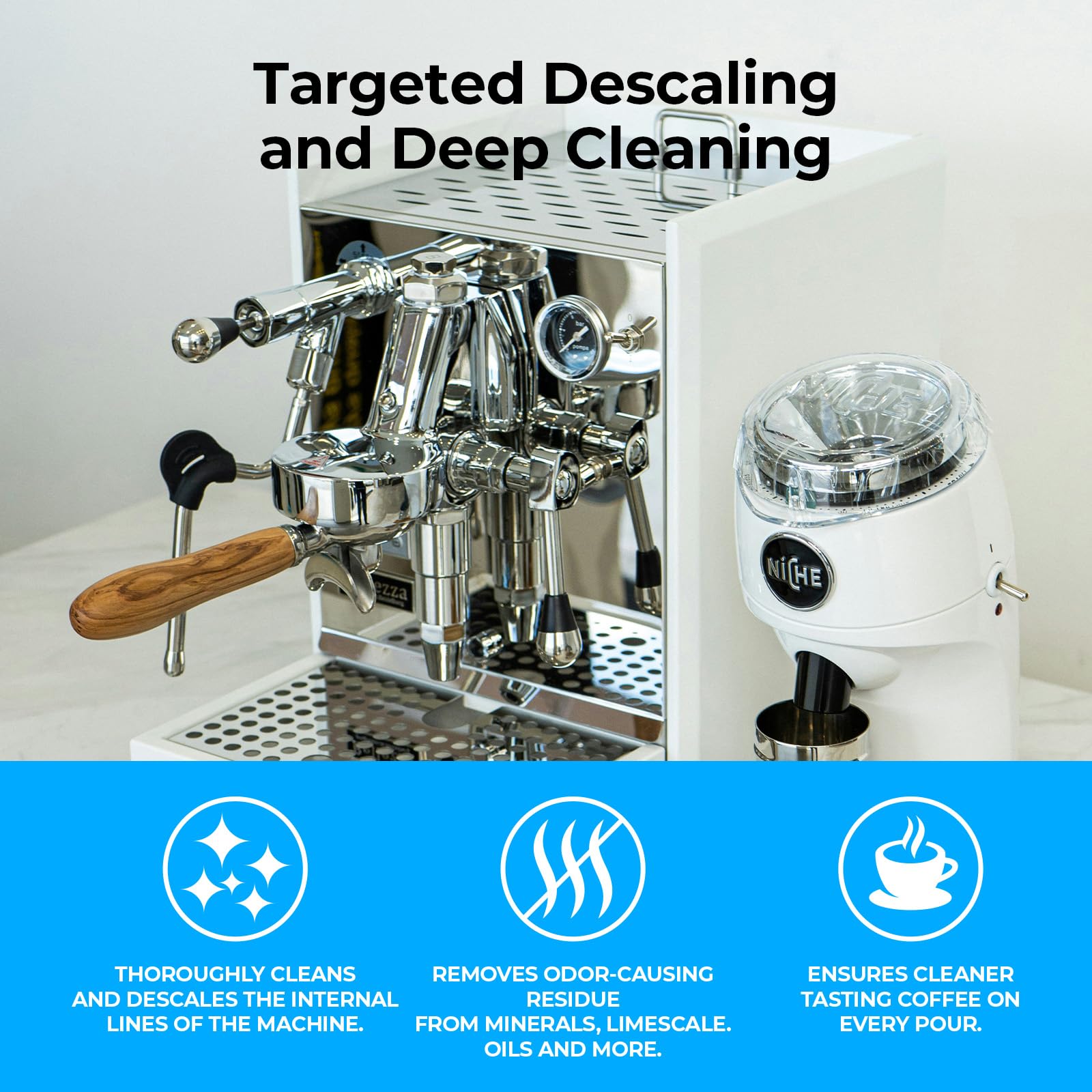 CleanCrown Coffee Maker Cleaner (36 Count), Cofee Maker Cleaner and Descaler, Coffee Machine Descalers, Espresso Machine Descaler Tabs for Brewer