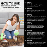 rodeo Cowhide Rug/Carpet Cleaning Solution Shampoo - Cowhide Carpet Spot Cleaner & Rug Cleaner Solution - Deep Cleaning Carpet Cleaner for Hide Rugs
