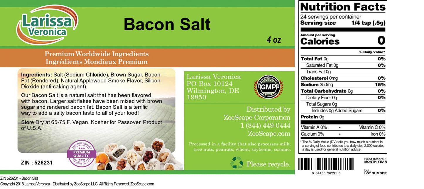 Bacon Salt (4 oz, ZIN: 526231) - 3 Pack