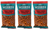 Werner Chile Limon Peanuts - 7 Oz. Bag (Pack of 3) - Spicy Peanuts with Chili and Lime