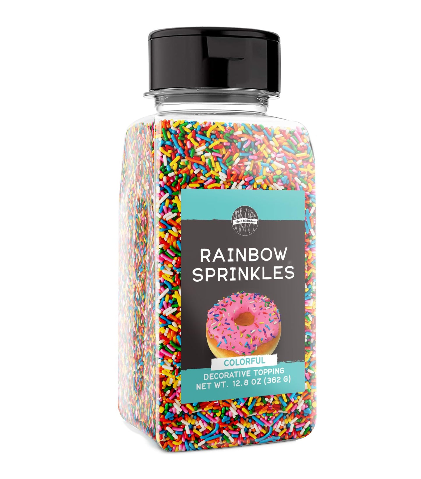 Birch & Meadow Rainbow Sprinkles, 12.8 oz, Fun & Decorative Topping