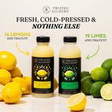 Twisted Alchemy Cold Pressed Eureka Lemon Juice - Hand Squeezed, All Natural, Non-GMO, No Sugar Added, Preservative Free - 16 oz Bottle for Craft
