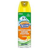 Scrubbing Bubbles Bathroom and Shower Cleaner Aerosol, Foaming Action Bathroom Grime Fighter, Citrus Scent, 20oz (Pack of 1)