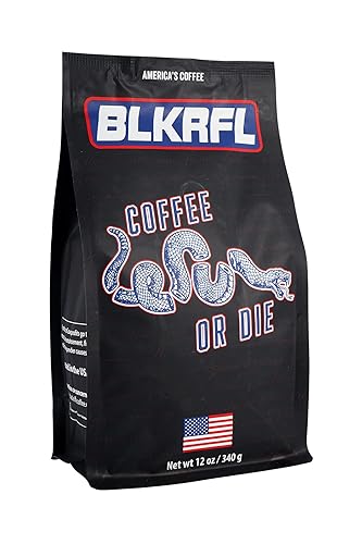 Black Rifle Coffee Company Coffee or Die, 12oz Bag, Ground Medium Roast - Roasted Blend Made from Arabica Beans - Colombian & Brazilian Beans