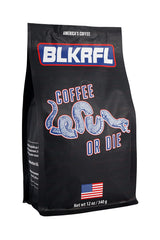 Black Rifle Coffee Company Coffee or Die, 12oz Bag, Ground Medium Roast - Roasted Blend Made from Arabica Beans - Colombian & Brazilian Beans