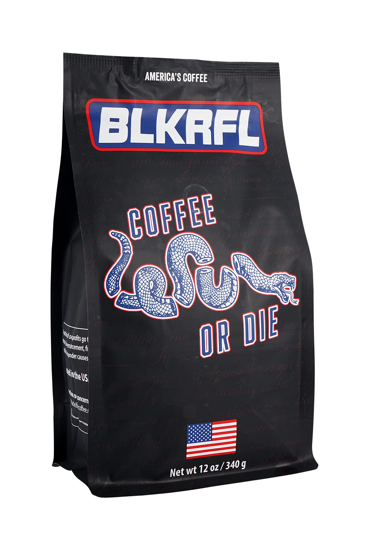 Black Rifle Coffee Company Coffee or Die, 12oz Bag, Ground Medium Roast - Roasted Blend Made from Arabica Beans - Colombian & Brazilian Beans
