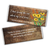 Rustic Wedding Favors for Guests Personalized Chocolate Bars (12 Pack) - Bridal Shower Favors for Guests, Wedding Candy