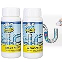 Wild Tornado Powerful Sink & Drain Cleaner Powder - Quick Foaming Super Cleaning Agent for Kitchen, Bathroom & Toilet Pipes (2pcs)