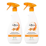 AspenClean | Kitchen Spray Cleaner | Plant-Based Degreaser for Grease & Grime | Multi-Surface Cleaner | Non - Toxic | 100% Natural | EWG Verified |