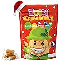 Zolli Caramelz Sugar-Free Candy - Creamy, Chewy, Dye-Free, Keto & Diabetic-Friendly Healthy Candy, Dentist-Approved Treats for Kids (Caramel Green