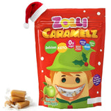 Zolli Caramelz Sugar-Free Candy - Creamy, Chewy, Dye-Free, Keto & Diabetic-Friendly Healthy Candy, Dentist-Approved Treats for Kids (Caramel Green