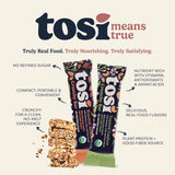 Tosi Almond and Cashew Protein Bars Combo, Plant Based with Nuts, Gluten-Free Crunchy Snacks, Vegan, Organic, Flax & Chia Seeds, Soy-Free, Omega 3s