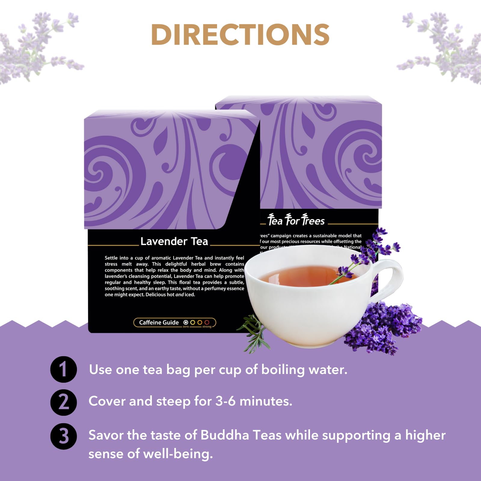 Buddha Teas Organic Passion Flower Tea - OU Kosher, USDA Organic, CCOF, 18 Bleach-Free Tea Bag