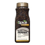 iSpice | Black Pepper Whole | 18 oz | Bulk Size | Gourmet Spice | Kosher
