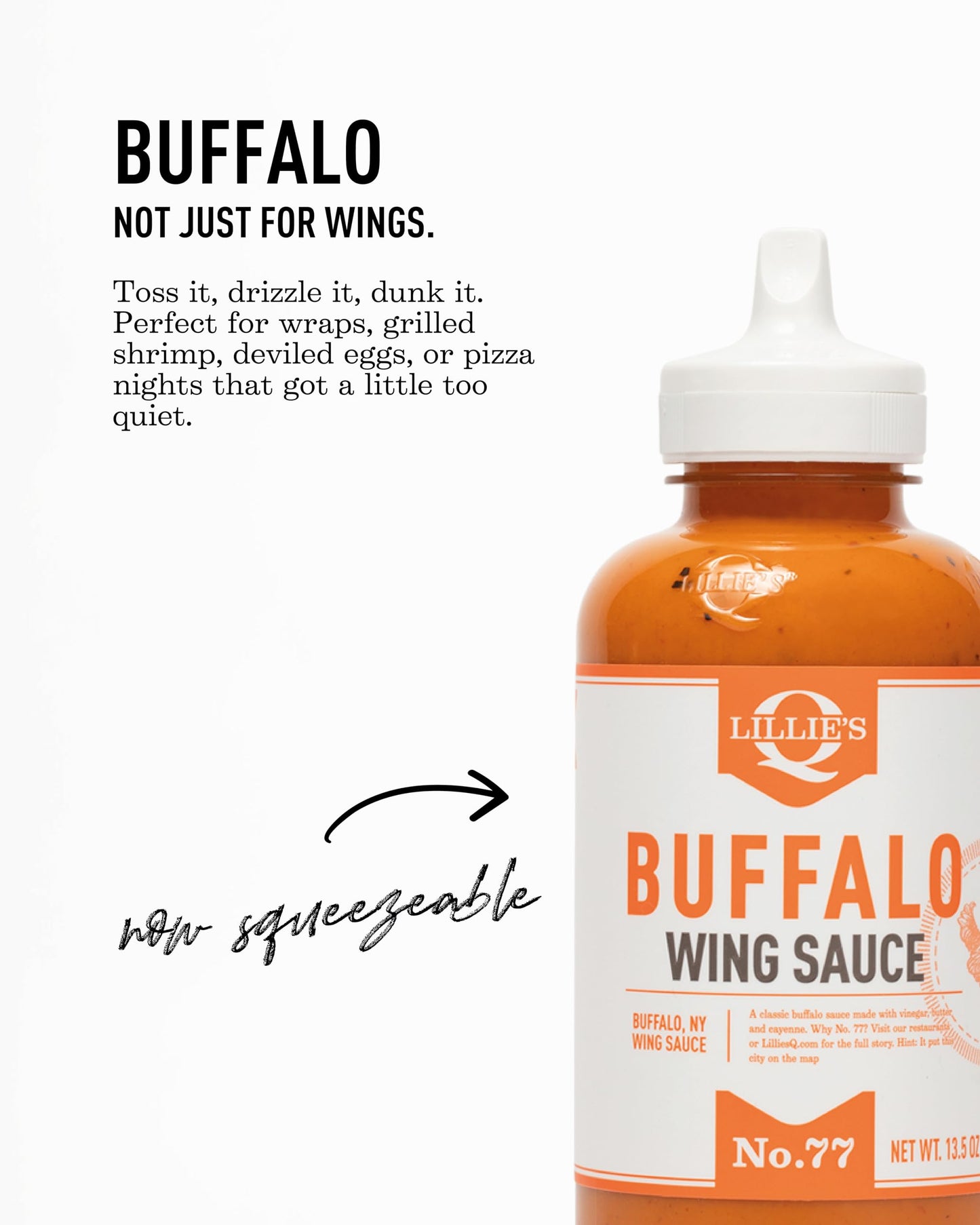 Lillies Q Buffalo Wing Sauce, 13.5 OZ