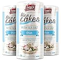 LIEBERS Snack Sea Salt Rice Cakes, Dairy Free, Wheat Free, Gluten Free, And Vegan options Kosher Certified, (3-Pack)