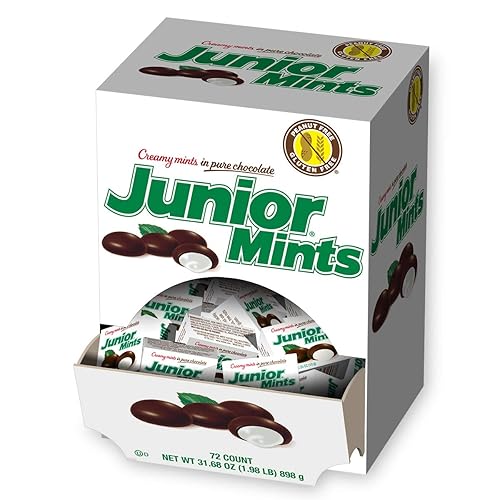 Tootsie Roll Junior Creamy Mints in Pure Chocolate, Mini-Boxes, 72-Count, 31.68 Ounce