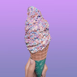 Birch & Meadow 2 Cups of Cotton Candy Crunch, Ice Cream Topping, Dessert Topper