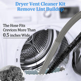 Dryer Vent Lint Vacuum Atttachments Kit and Crevice Tool for Dyson Gen 5 V15 V12 V11 V10 V8 V7 Detect Outsize Slim Absolute Cyclone Vacuum Cleaner