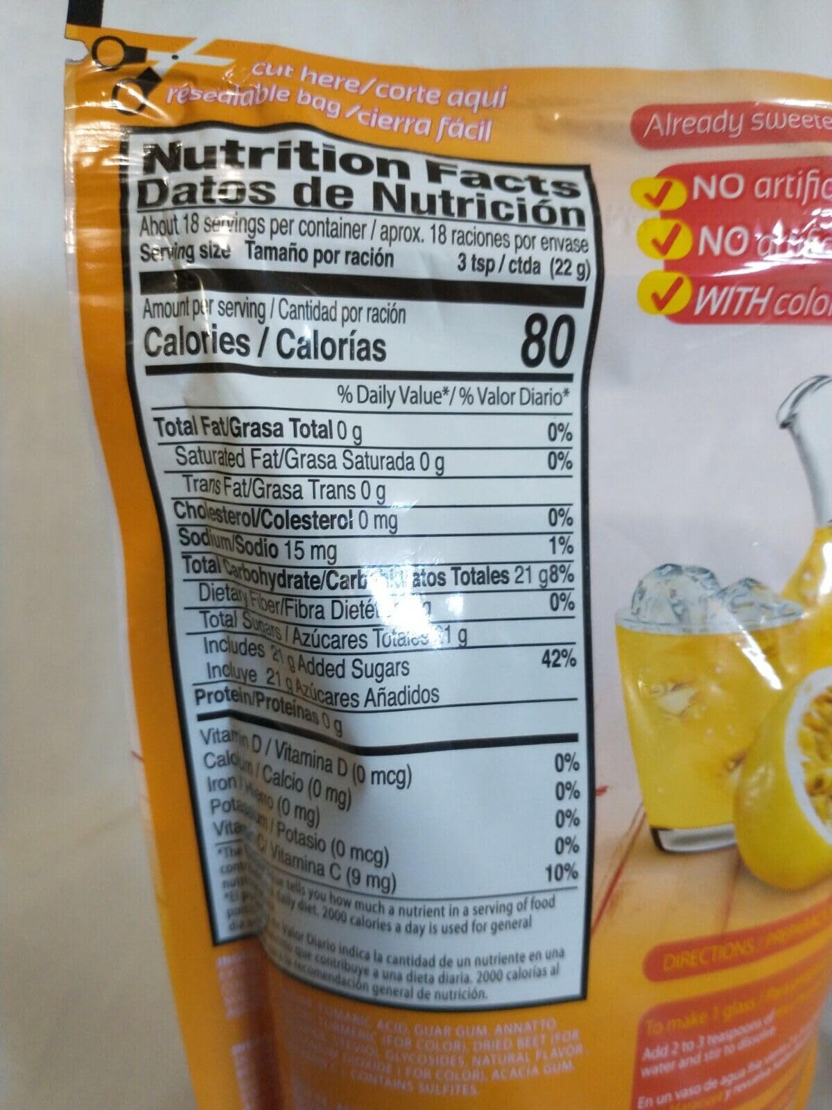 Klass Drink Mix Passion Fruit Maracuya 14.1 Ounce, Pack of 1