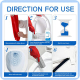 NLXCXUCY 9Pcs Pumice Stone Toilet Bowl Cleaning Brush Set with Long Cleaning Gloves Crevice Brush Powerfully Cleans Stain Hard Water Ring Calcium