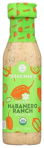 TESSEMAE'S Organic Habanero Ranch Dressing, 10 FZ