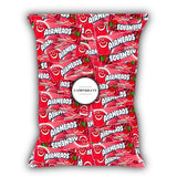 Airheads Candy Mini Bars, Cherry Flavor, 80 Pieces Bulk Bag, Individually Wrapped Non-Melting Chewy Fruit Taffy, Gluten Free, Perfect for Birthdays