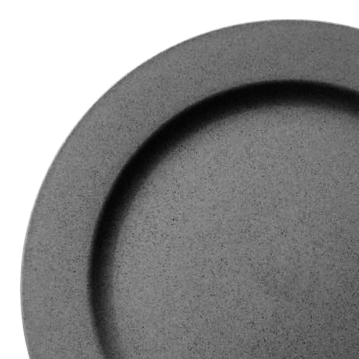 Disposable Plastic Plates, Heavy Duty Matte Round Design Dinnerware, 120 pcs Bulk Order Party Supplies For Wedding, Birthday & All Occasions (120 pcs