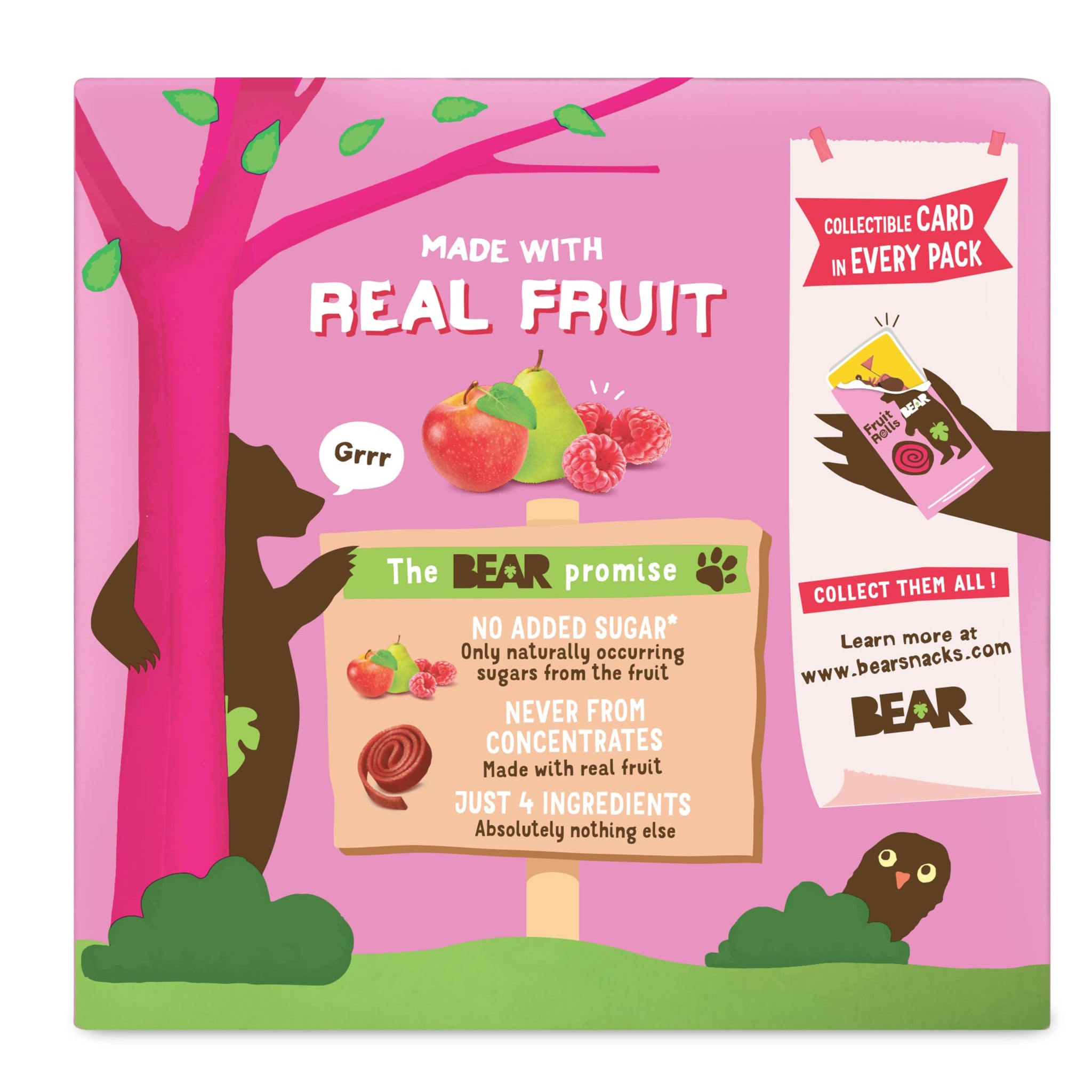 BEAR Raspberry Fruit Yo Yo's 5 Count, .7 OZ