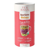 Cup It Cool | Organic Herbal Tea with Rose, Fennel, Coriander seeds, Cardamom, Licorice Root | Compostable, No Micro Plastics Tea bags | Caffeine Free