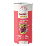Cup It Cool | Organic Herbal Tea with Rose, Fennel, Coriander seeds, Cardamom, Licorice Root | Compostable, No Micro Plastics Tea bags | Caffeine Free