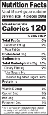 Snak Club Peach Rings Gummy Candy, 16 Ounce Bag (Pack of 6)