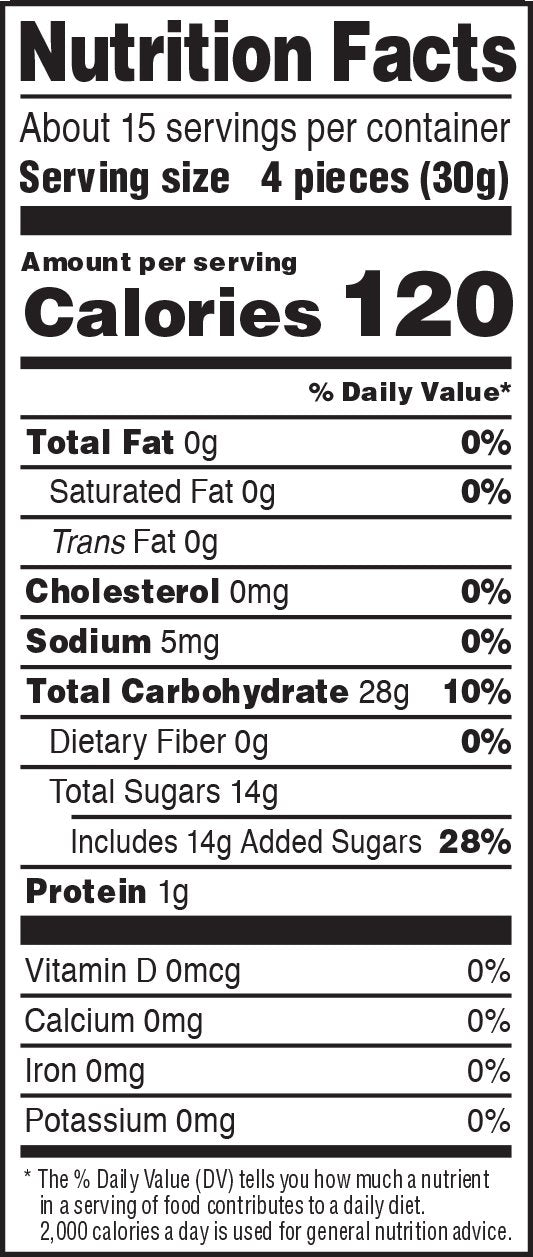 Snak Club Peach Rings Gummy Candy, 16 Ounce Bag (Pack of 6)