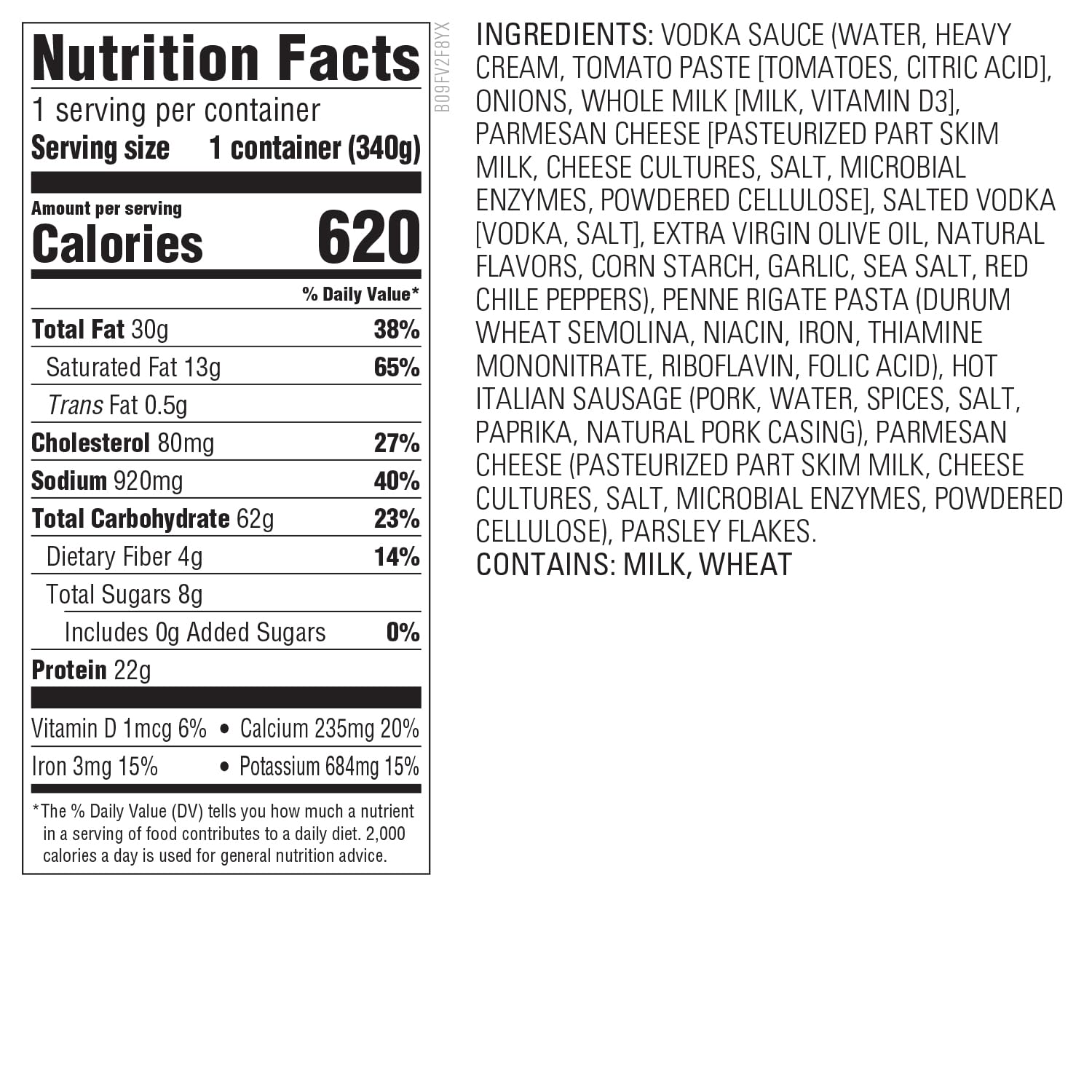 Whole Foods Market, Meal Penne Alla Vodka, 12 Ounce