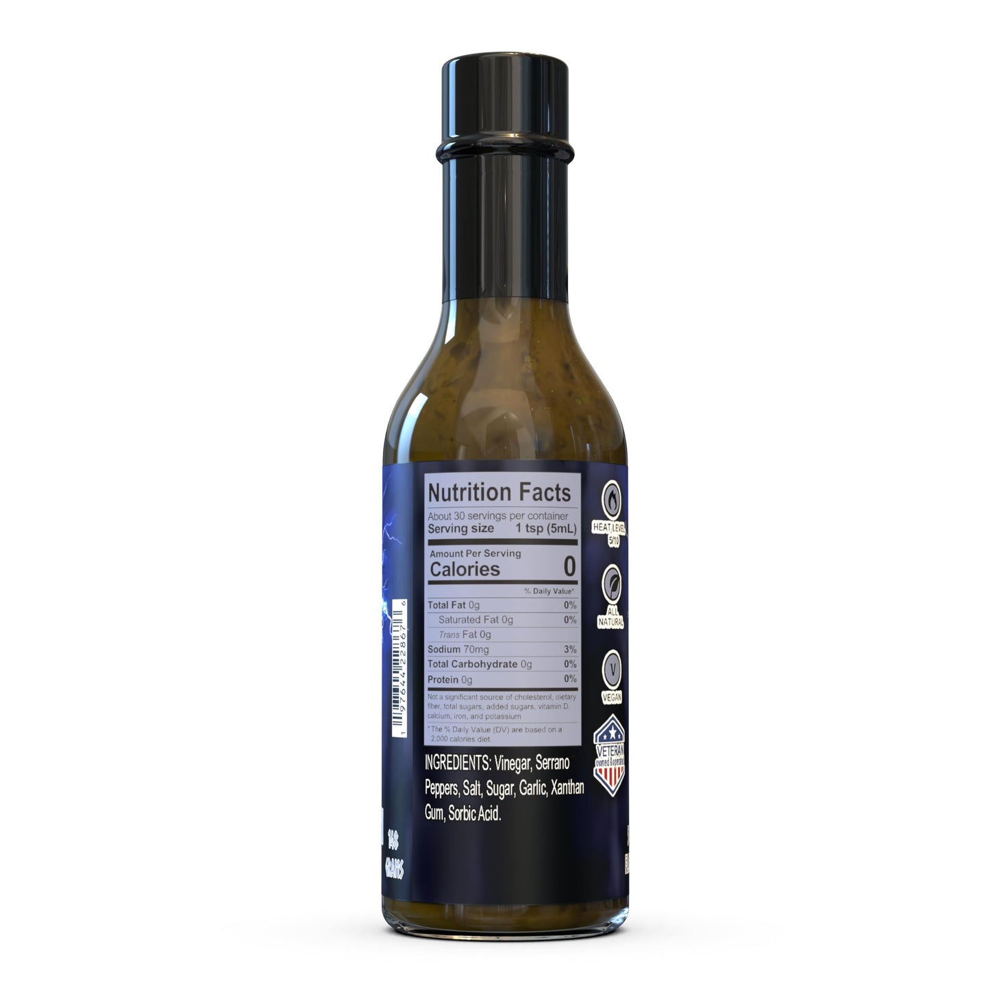 The Ragnarok Hot Sauce Company - Gourmet Serrano Pepper Hot Sauce - All Natural, Gluten Free, Made in USA - 5oz Bottle