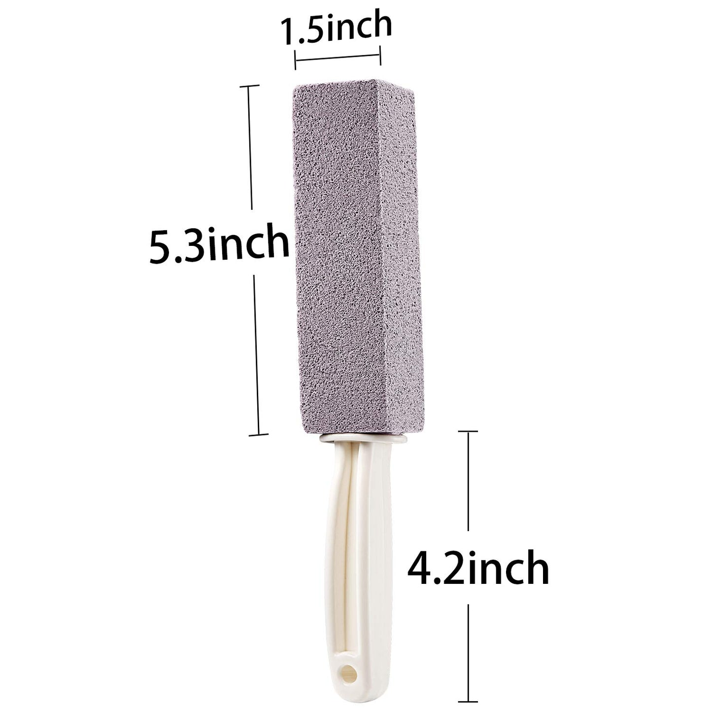 Honoson Pumice Stones for Cleaning with Handle Pumice Sticks for Removing Toilet Bowl Ring, Bath, Household, Kitchen(10 Packs)