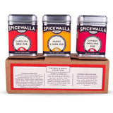 Spicewalla Grill Dry Rub 3 Pack | Carolina Pork, Cowboy Grilling, Honey Herb | for Pork, Steak, Chicken & Vegetables, BBQ Gift Set