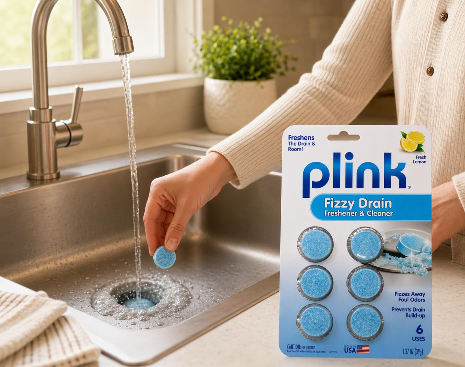 Summit Brands Plink Tablet Drain Freshener and Cleaner 6 oz.12